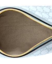 Pre-Owned Gucci Super Mini Ophidia Zip Shoulder Bag Gg Coated Canvas