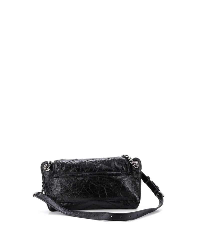 Pre-Owned Saint Laurent Niki Body Bag Matelasse Chevron Leather