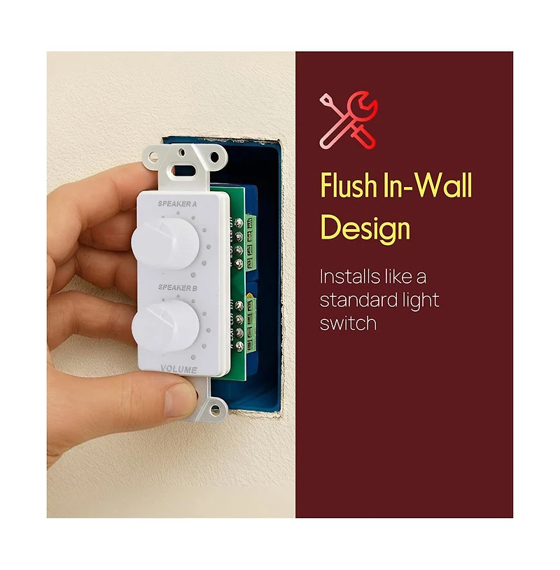 Pyle In Wall Speaker Volume Control