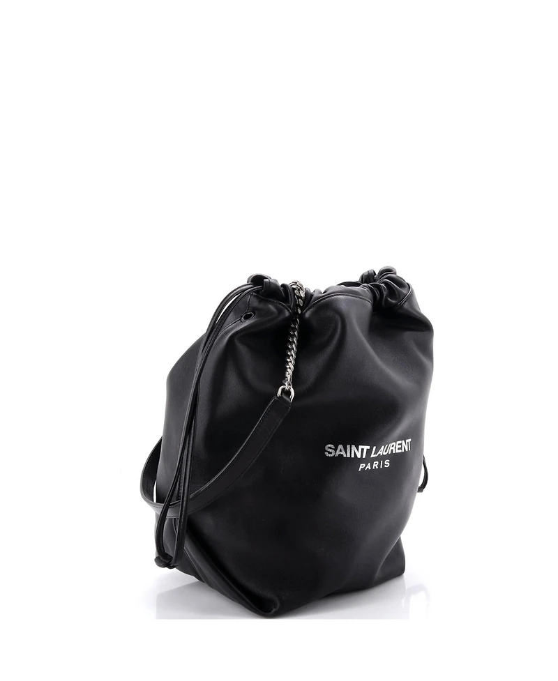 Pre-Owned Saint Laurent Large Teddy Bucket Bag Leather
