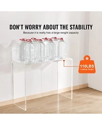 Gouun Acrylic Console Table with Open Design for Foyer and Living Room