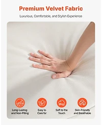 Gouun 100 in Modular 3-Seater Sofa with Deep Seats, Hidden Storage, and Velvet Upholstery