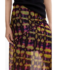 Desigual Women's Asymmetrical printed skirt