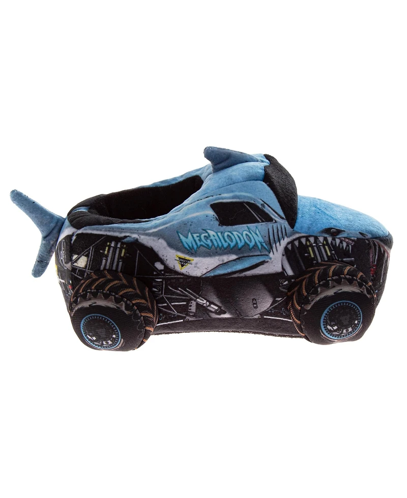 Monster Jam Toddler Megalodon 3D Plush Slippers (Toddlers/Little Kids)