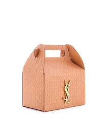 Pre-Owned Saint Laurent Take-Away Box Bag Monogram All Over Leather