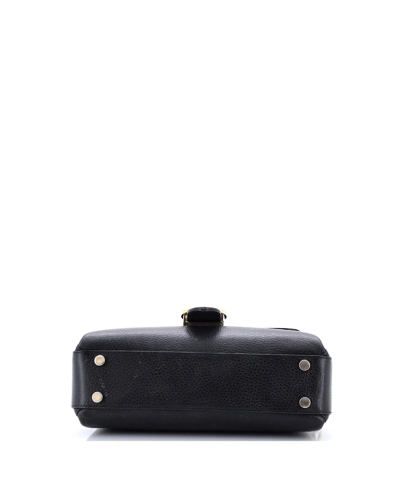 Pre-Owned Gucci Small Interlocking Top Handle Bag Leather