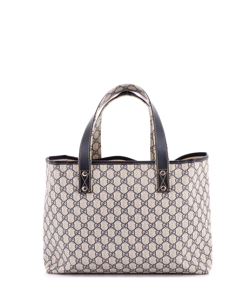 Pre-Owned Gucci Medium Web Loop Tote Gg Coated Canvas