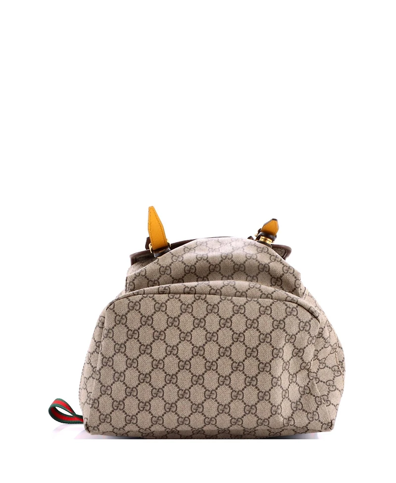 Pre-Owned Gucci Large Courrier Soft Backpack Gg Coated Canvas