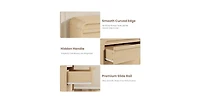 gaomon Arched 5 Drawer Dresser for Bedroom, 45in Tall Wooden 5 Chest of Drawers with Curved Profile Design
