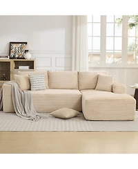gaomon 108" Cloud Sectional Sofa, L-Shaped Couch with Deep Seat