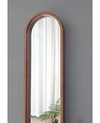 Busdays 9.5x2x47.2" Decorative Rubber Frame Mirror with Elongated Oval Frame
