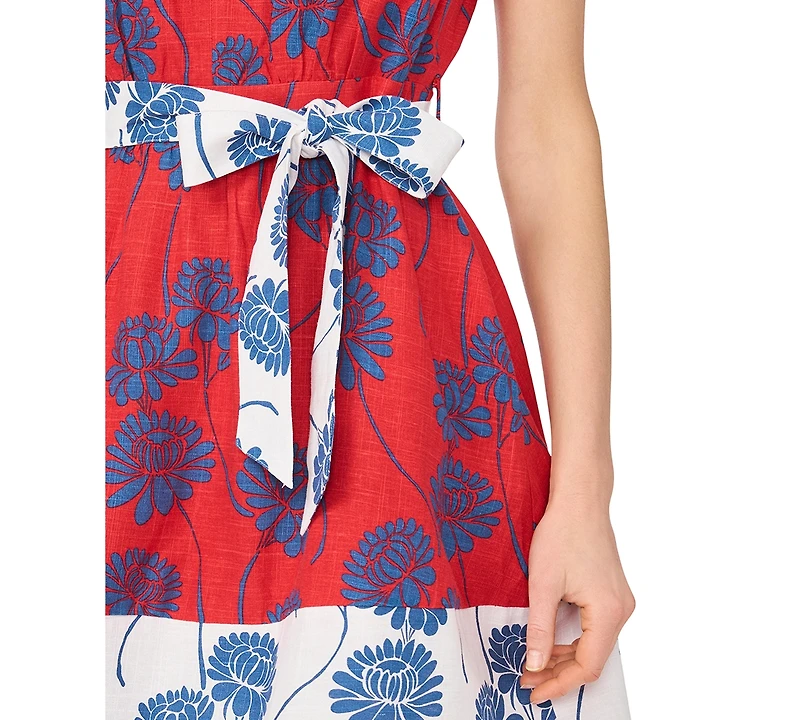 1.state Women's Pleated Bodice Sleeveless Dress