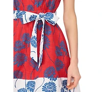 1.state Women's Pleated Bodice Sleeveless Dress