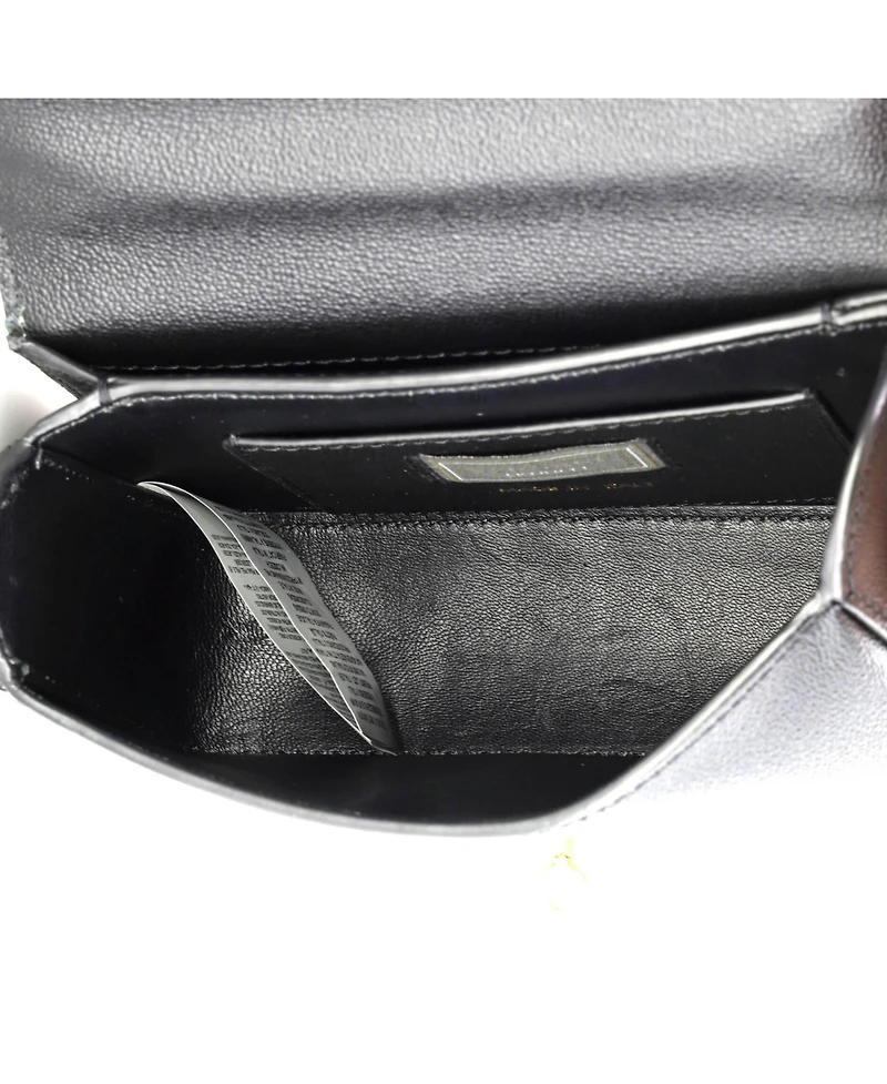 Pre-Owned Versace Small Medusa Padlock Icon Flap Bag Printed Leather