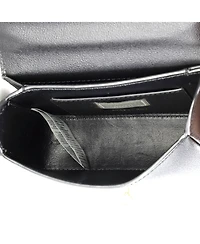 Pre-Owned Versace Small Medusa Padlock Icon Flap Bag Printed Leather