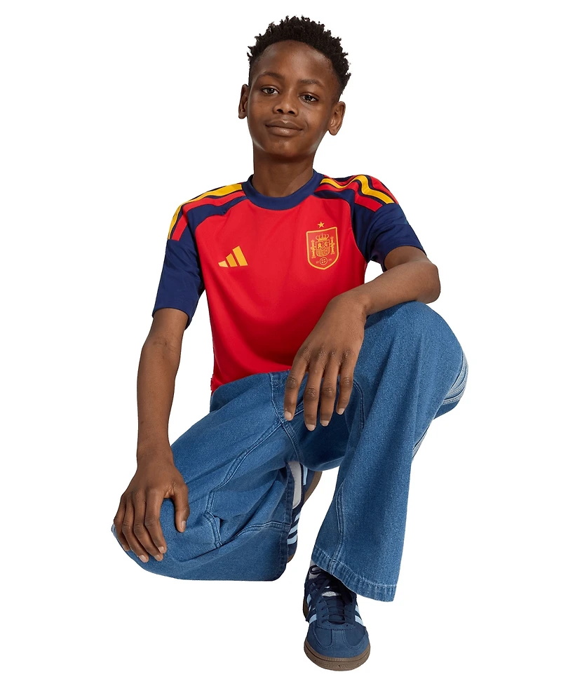 adidas Big Boys' and Girls' Spain 26 Home Fan Jersey