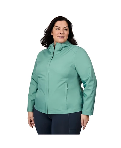 Free Country Plus Size X2O Packable Rain Jacket
