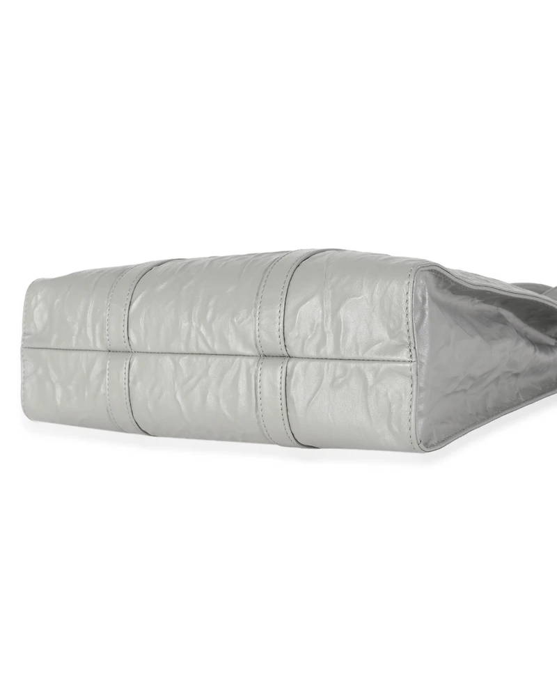 Pre-Owned Prada Slate Grey Nappa Small Antique Tote