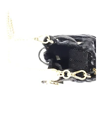 Pre-Owned Prada Mini Triangle Logo Drawstring Pouch Bucket Bag Velvet