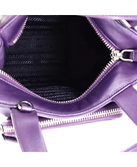 Pre-Owned Prada Mini Convertible Triangle Pocket Shopping Tote Nappa Leather