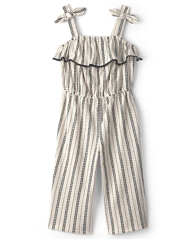 Carter's Girls' 2T-5T Striped Ruffle Jumpsuit