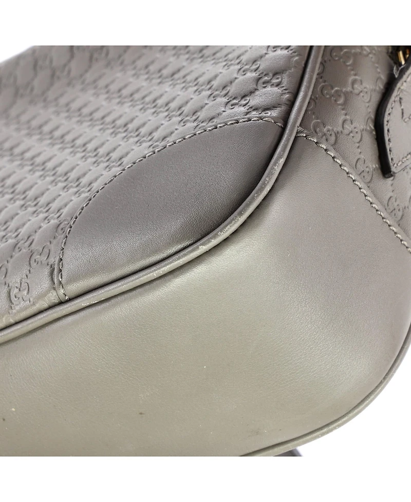 Pre-Owned Gucci Mini Bree Disco Crossbody Bag Microguccissima Leather