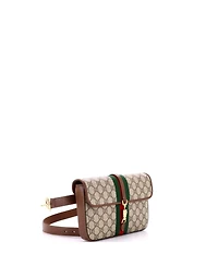 Pre-Owned Gucci Mini Ophidia Trifold Wallet Crossbody Bag Gg Coated Canvas