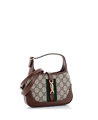 Pre-Owned Gucci Mini Jackie 1961 Hobo Gg Coated Canvas
