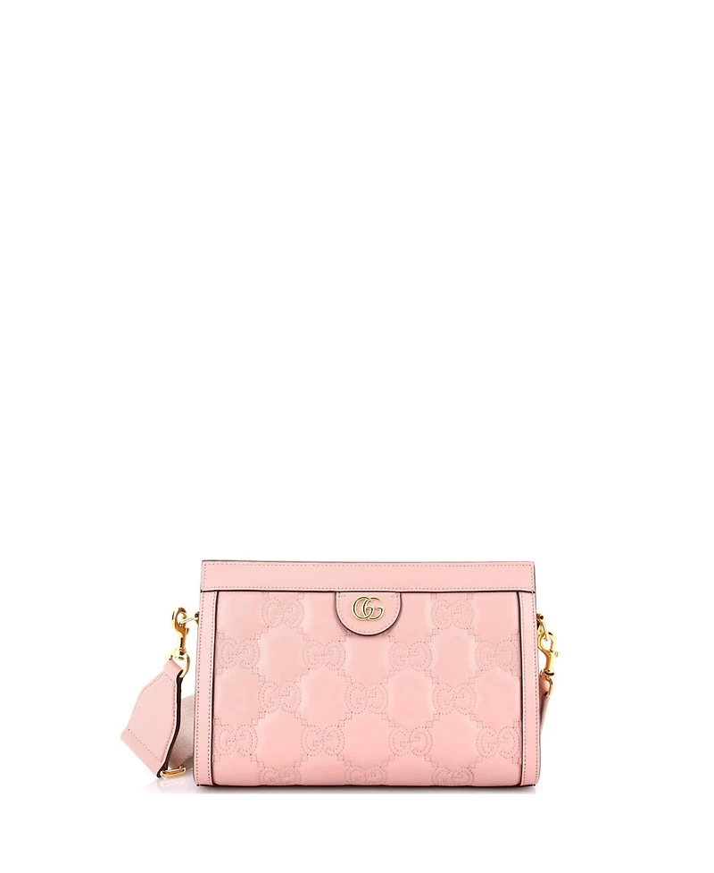 Pre-Owned Gucci Small Gg Shoulder Bag Gg Matelasse Leather