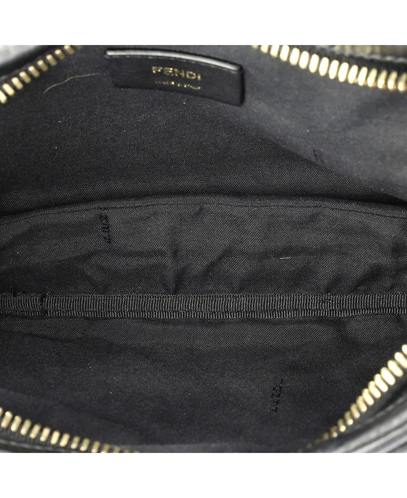 Pre-Owned Fendi Upside Down Bag Zucca Embossed Leather