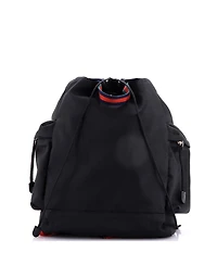 Pre-Owned Gucci Large Animalier Web Drawstring Backpack Techno Canvas
