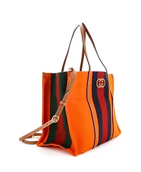 Pre-Owned Gucci Large Interlocking G Web Tote Canvas