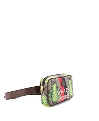 Pre-Owned Gucci Zip Belt Bag Printed Gg Coated Canvas