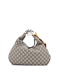 Pre-Owned Gucci Medium Attache Shoulder Bag Gg Coated Canvas