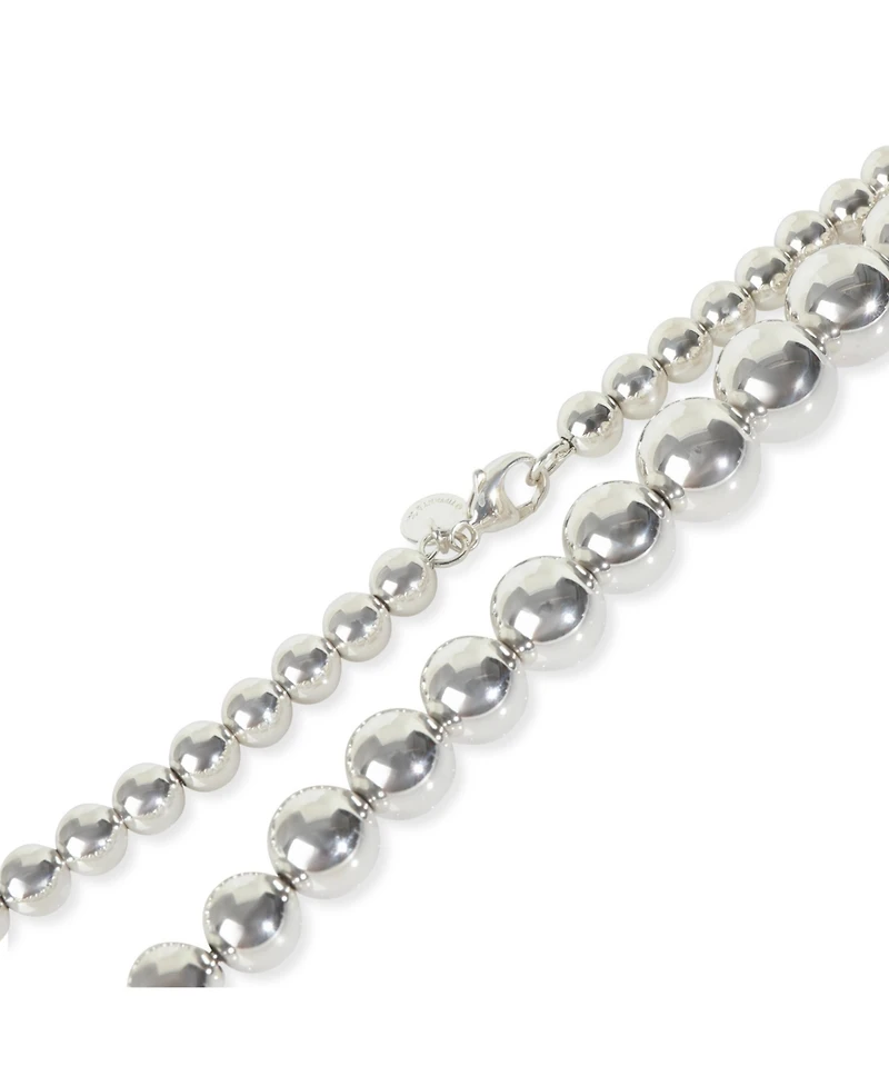 Pre-Owned Tiffany & Co Sterling Silver HardWear Graduating Ball Necklace