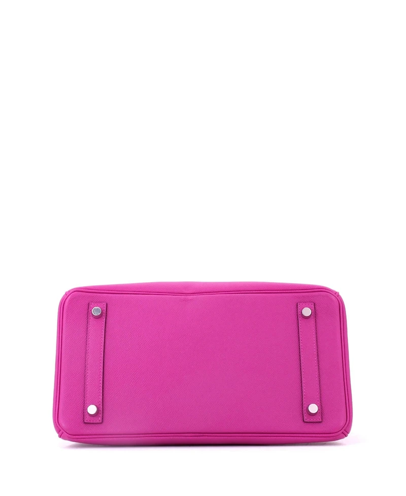 Pre-Owned HERMES Birkin 30 Handbag Pink Epsom with Palladium Hardware