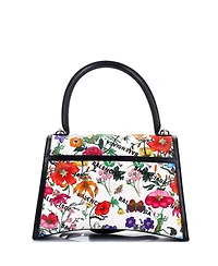 Pre-Owned Gucci Medium x Balenciaga The Hacker Project Hourglass Top Handle Bag Flora Canvas