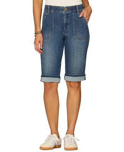 Democracy Women's High Rise Bermuda short