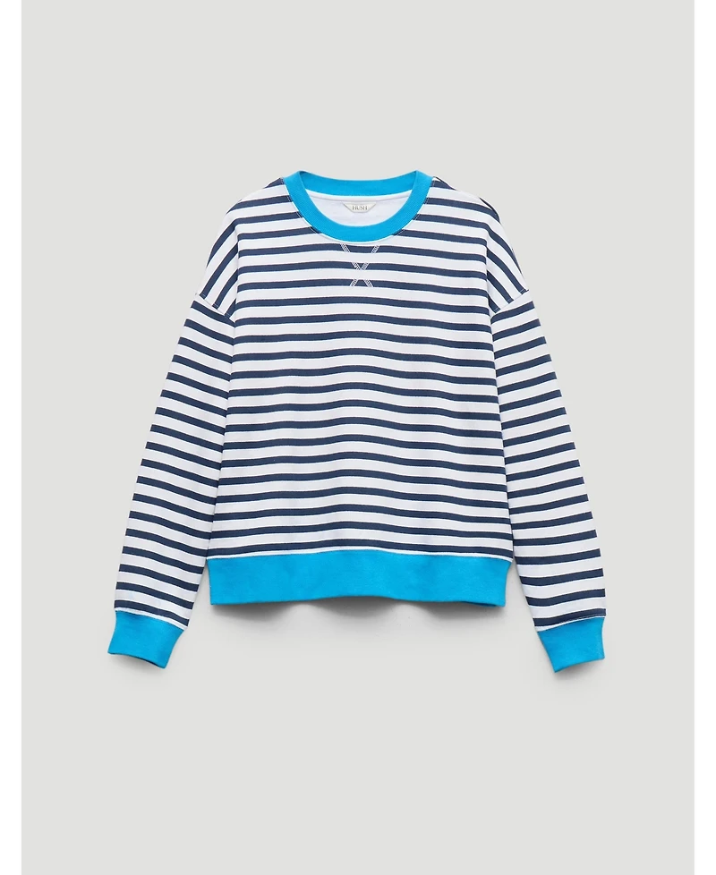 Hush Women's Luca Stripe Heavyweight Sweatshirt