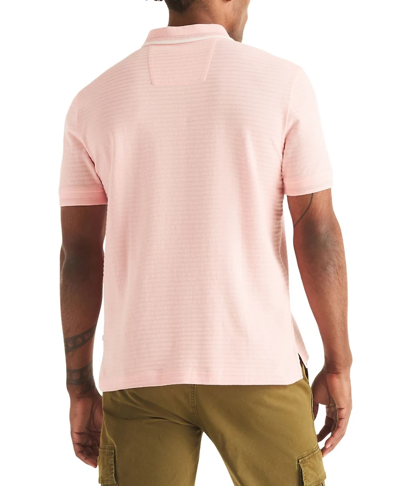 Nautica Men's Short-Sleeve Jacquard Polo Shirt