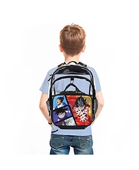 Dragon Ball Z Goku 2-Piece 16" Kids Clear Backpack and Lunch Box Set For School And Travel