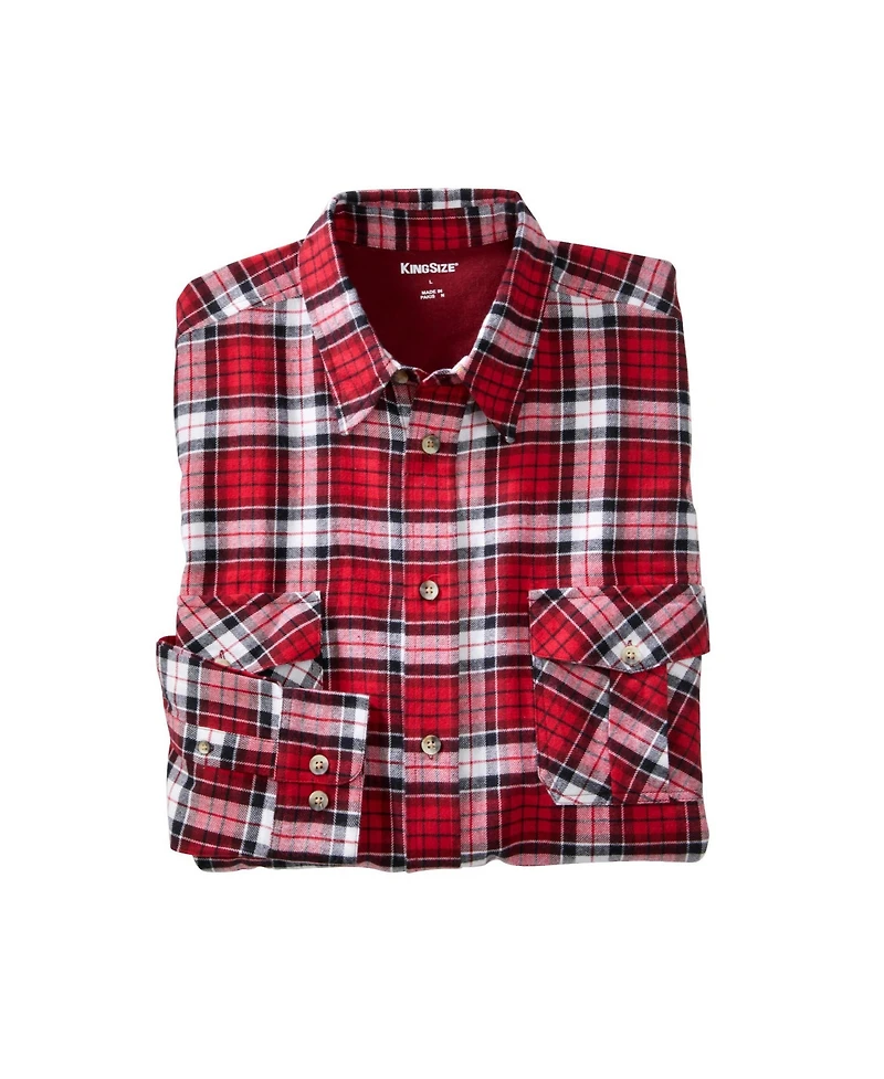 KingSize Big & Tall Signature Plaid Flannel Shirt