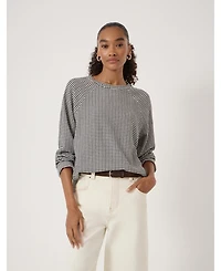 Hush Women's Matilda Gingham Raglan Top