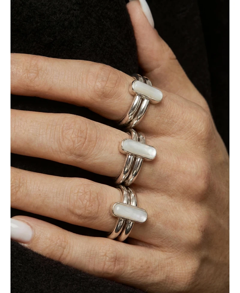 seree Infinity Duo Bar Ring Hanbai Jade