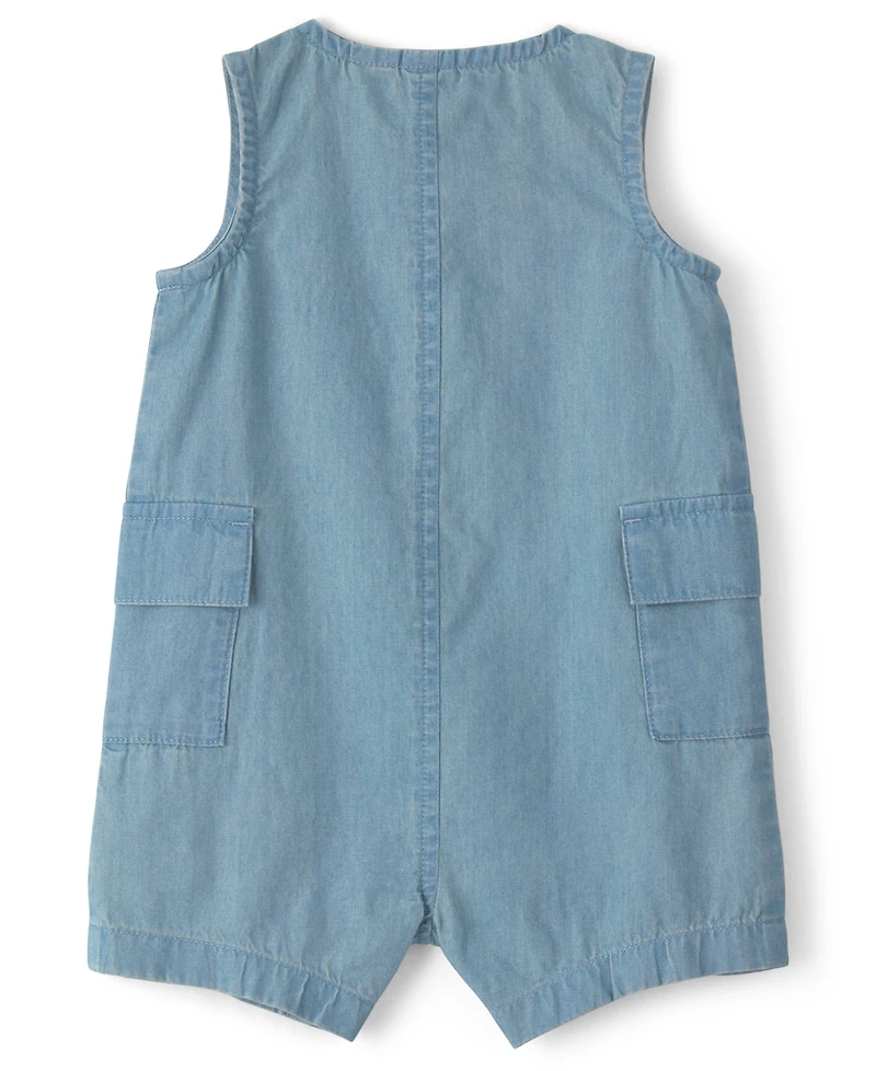 Carter's Baby Boys' Beach Cruiser Chambray Sleeveless Romper