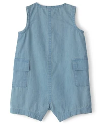 Carter's Baby Boys' Beach Cruiser Chambray Sleeveless Romper