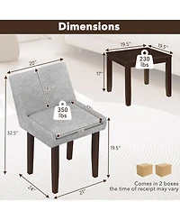 Sugift Three Piece Accent Table and Chair Set for Living Room