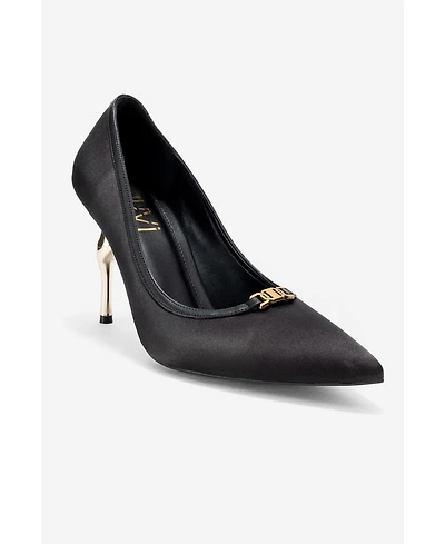 Prologue Shoes Womens Milos Buckle Pointed Toe Pump