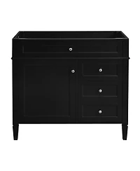 Sillysis 36 Inch Modern Bathroom Vanity without Top Sink, Soft Close Drawers and Adjustable Shelf for Small Spaces