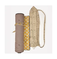 Verve Culture Block Print Yoga Mat and towel
